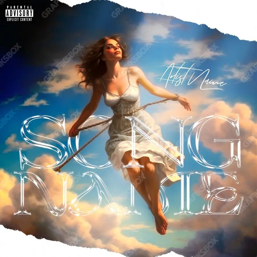 Portada de álbum prediseñada «Heaven Tied» — un motivo con carácter propio, en una gama azul