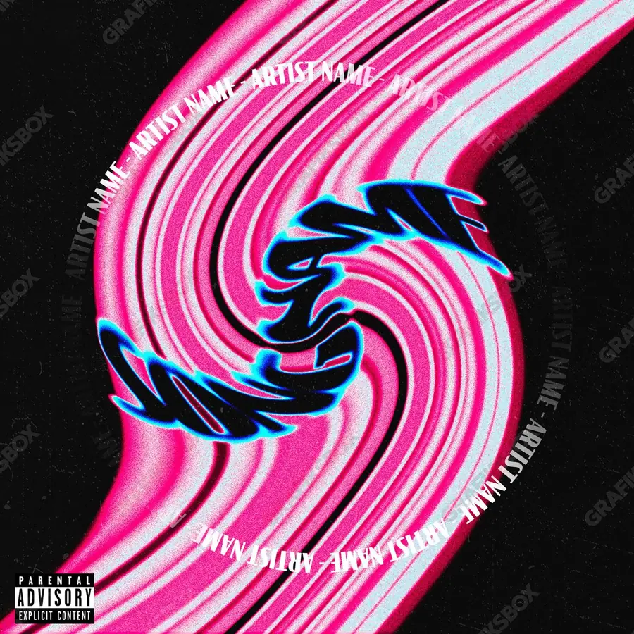 Portada de álbum prediseñada «Pop» — una idea visual original sin equivalente cercano en el catálogo, en una gama rosa