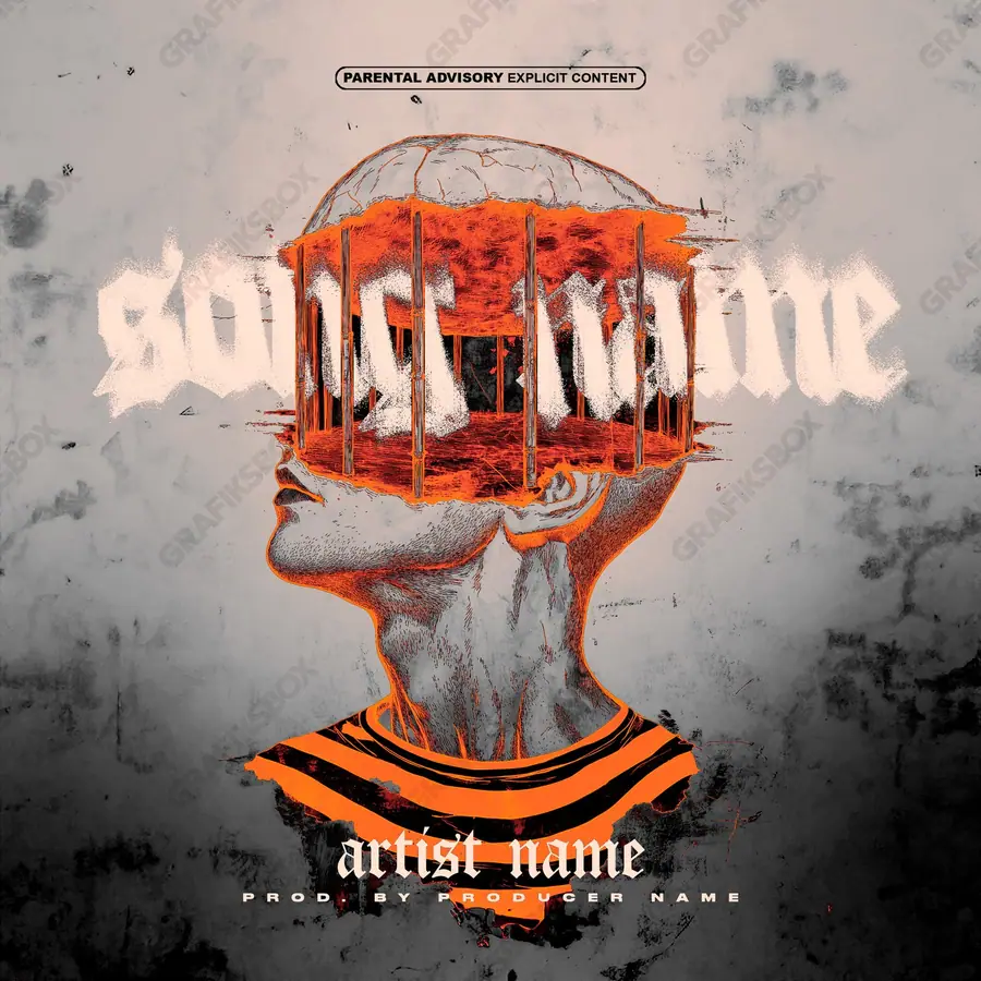 Купить обложку для трека «Closed Mind» — спокойный кадр, в оранжевых тонах