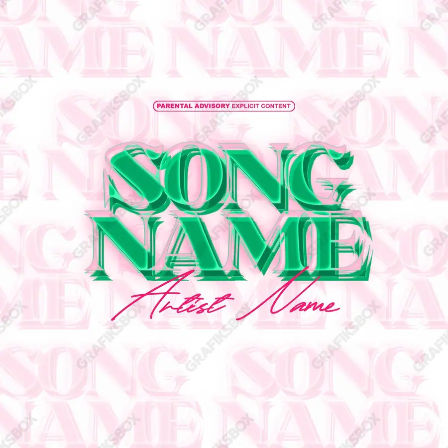 Premade album cover “Retro Style” — a considered wardrobe and a confident stance in green shades