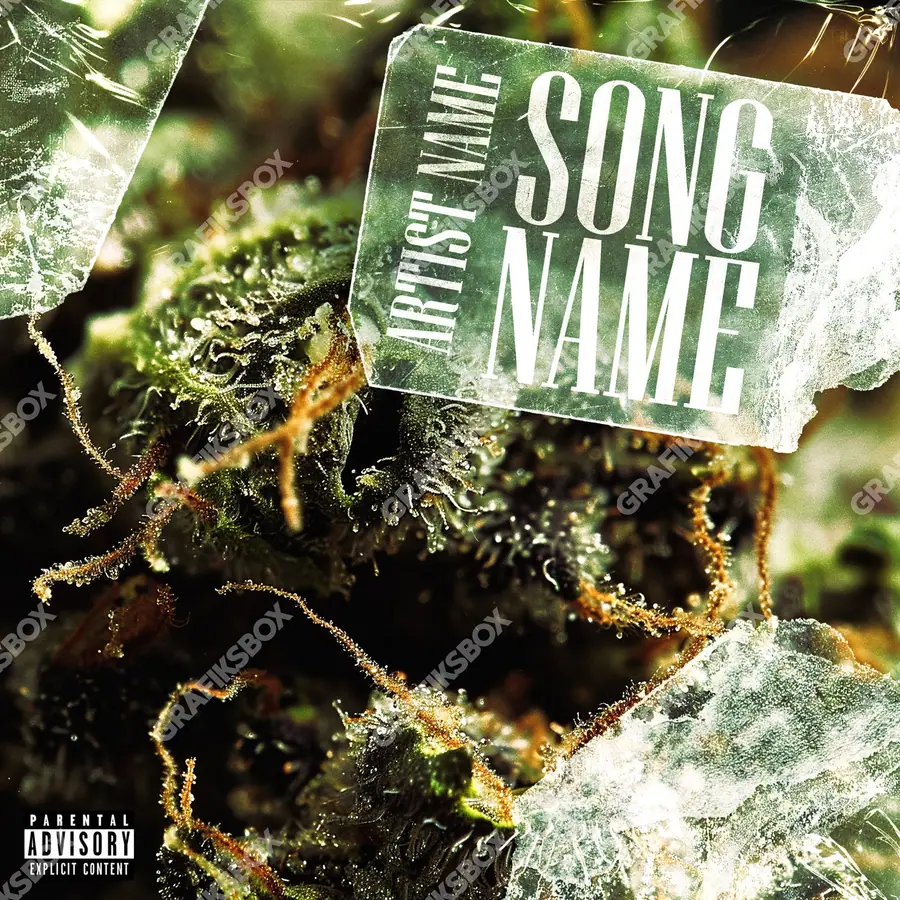 Portada de álbum prediseñada «Green Bud» — un motivo con carácter propio, en una gama verde