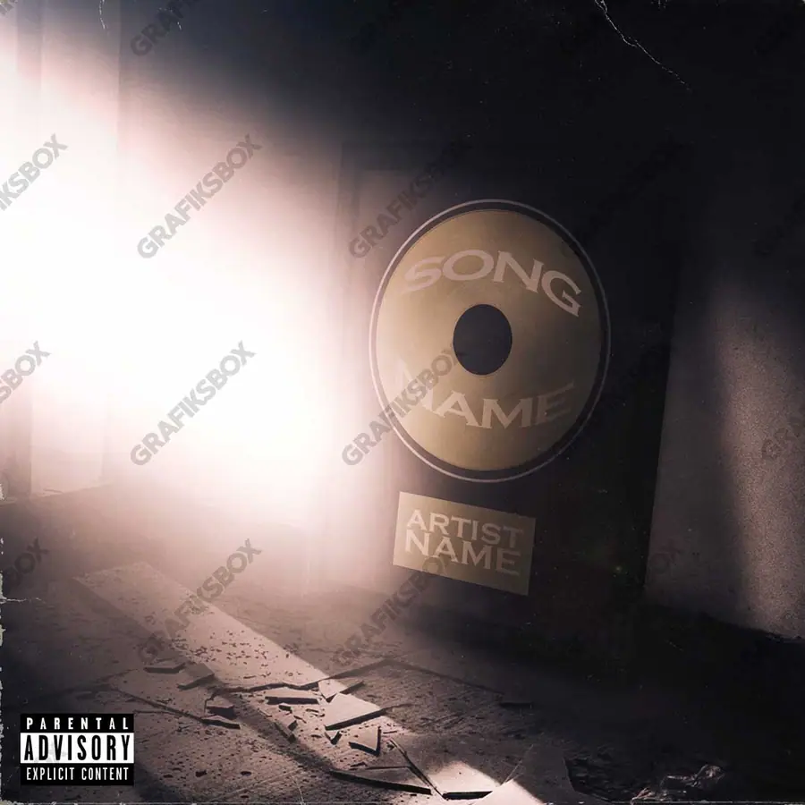 Portada de álbum prediseñada «From The Bottom PREVIEW» — una idea visual original sin equivalente cercano en el catálogo, en una gama roja