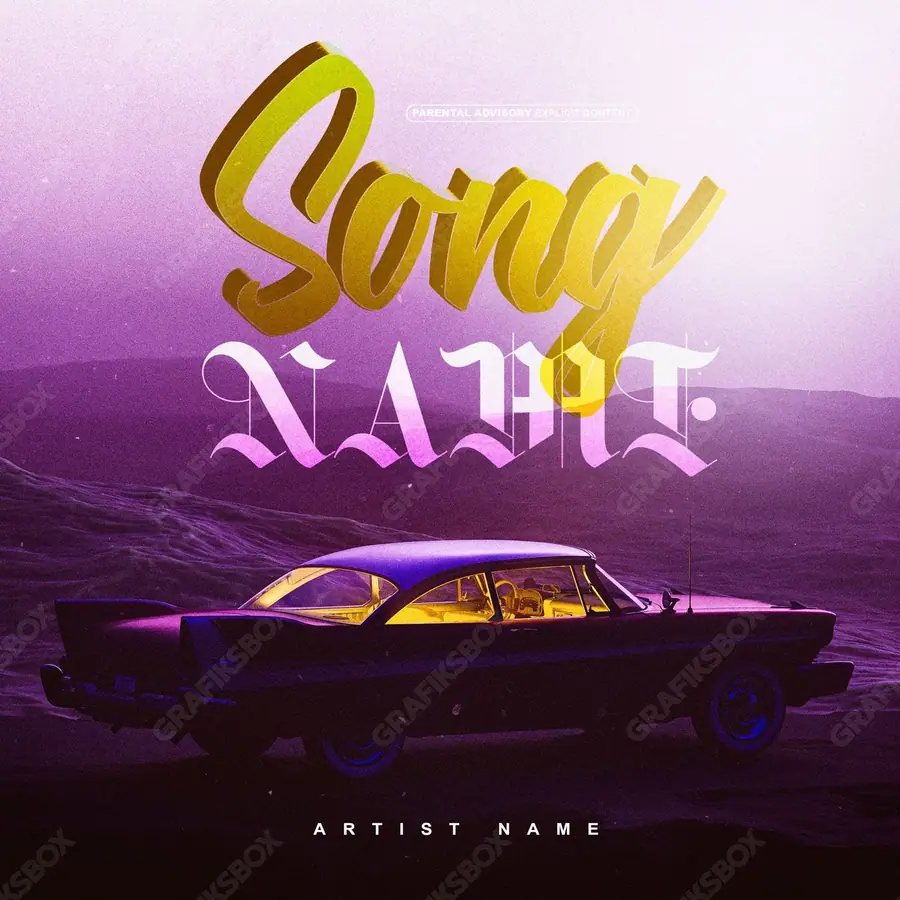 Premade album cover “Moonway” — a frame that refuses to sit in one category in pink shades
