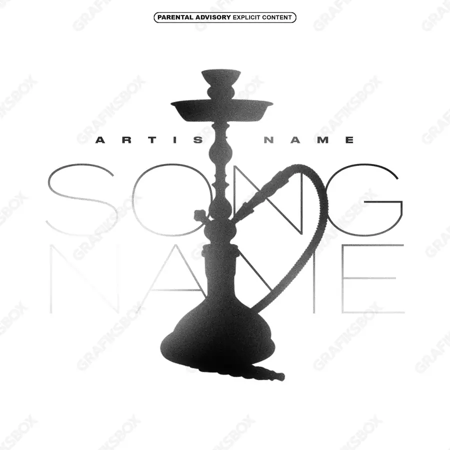 Обложка для трека «Shisha» — яркий кадр, в чёрно-белом