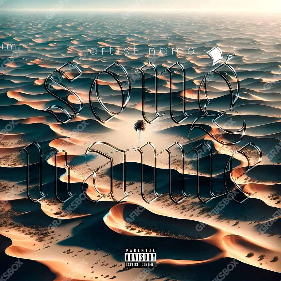 Portada de álbum prediseñada «La Duna» — un motivo con carácter propio, en una gama naranja