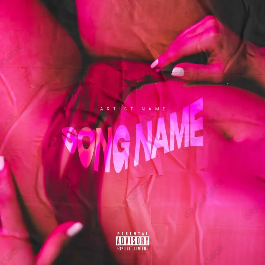 Premade album cover “Pink” — a subject with a character of its own in a pink palette