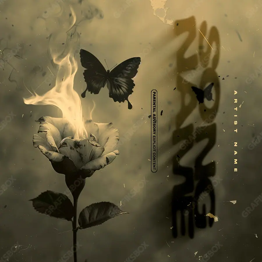 Portada de álbum prediseñada «Epocs» — una idea visual original sin equivalente cercano en el catálogo, en matices anaranjados
