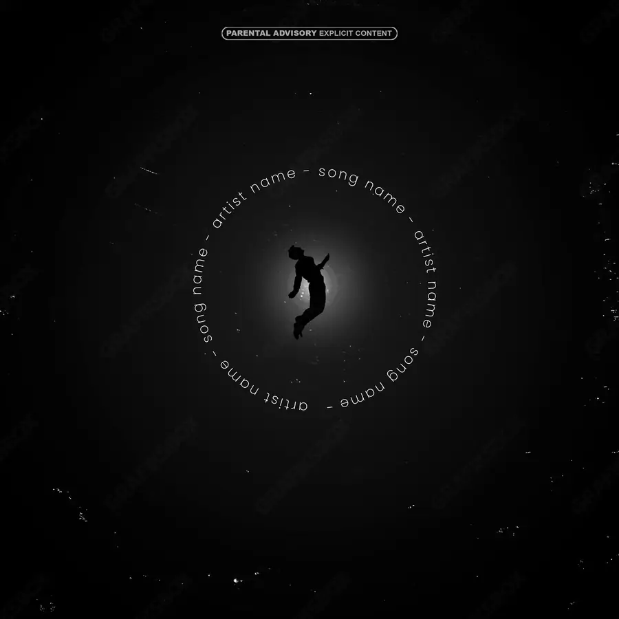 Premade album cover “The Chosen” — a frame that refuses to sit in one category in a black and white palette