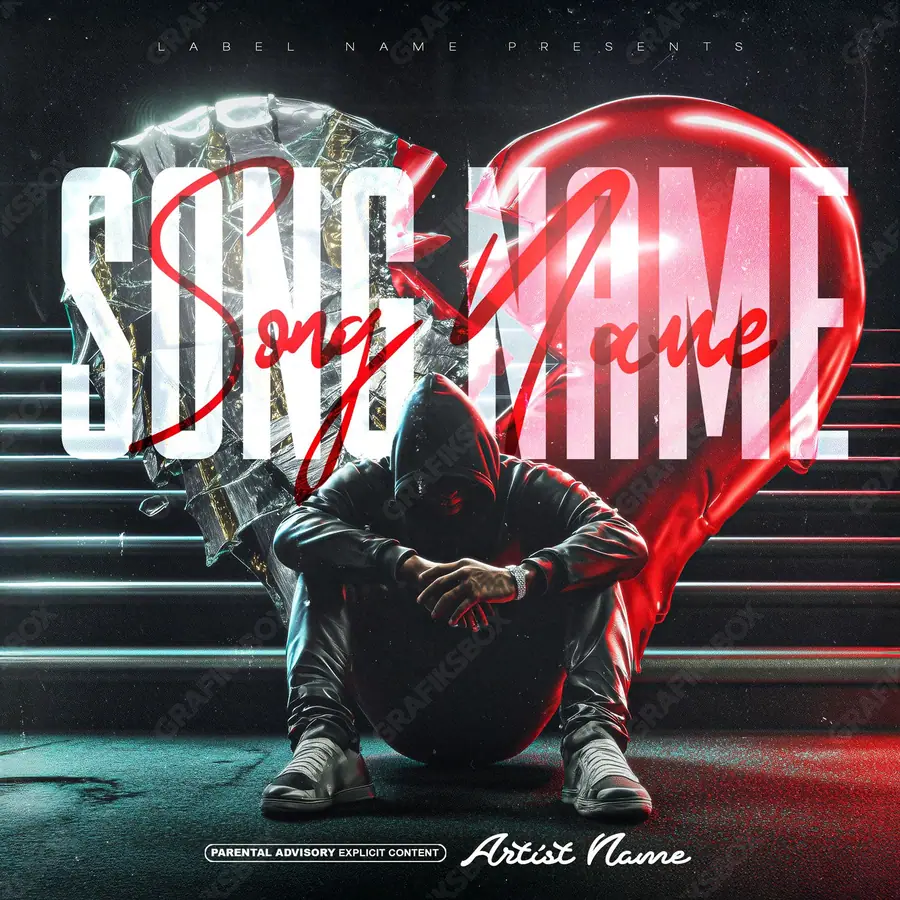Premade album cover “Hole Soul” — a grim scene holding its tension in deep red tones