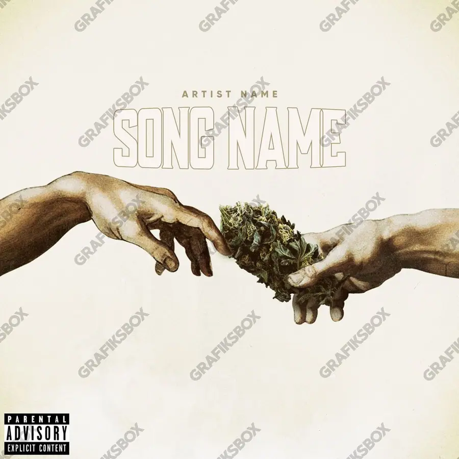 Premade album cover “Adan” — a frame that refuses to sit in one category in orange shades