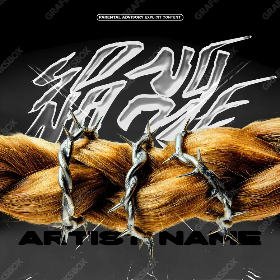 Обложка для песни с девушкой «Barbed Blonde» — женский образ в кадре и мягкая работа со светом, в оранжевых тонах