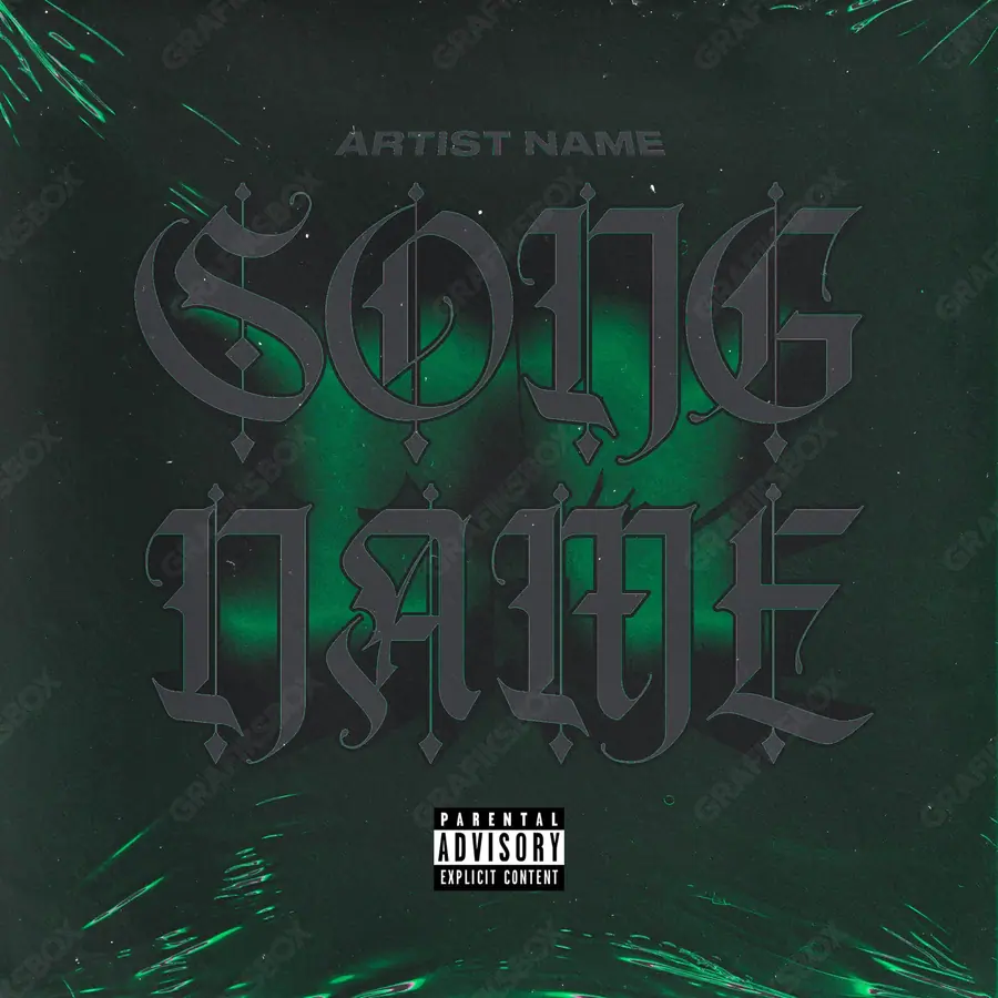 Premade album cover “Goblin” — an original visual idea with no close match in the catalogue in green shades