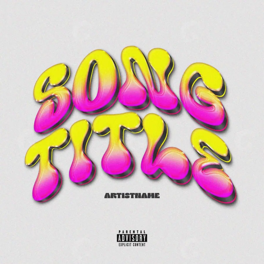 Music cover artwork “Golden Abstract”: abstract and lettering, golden tones