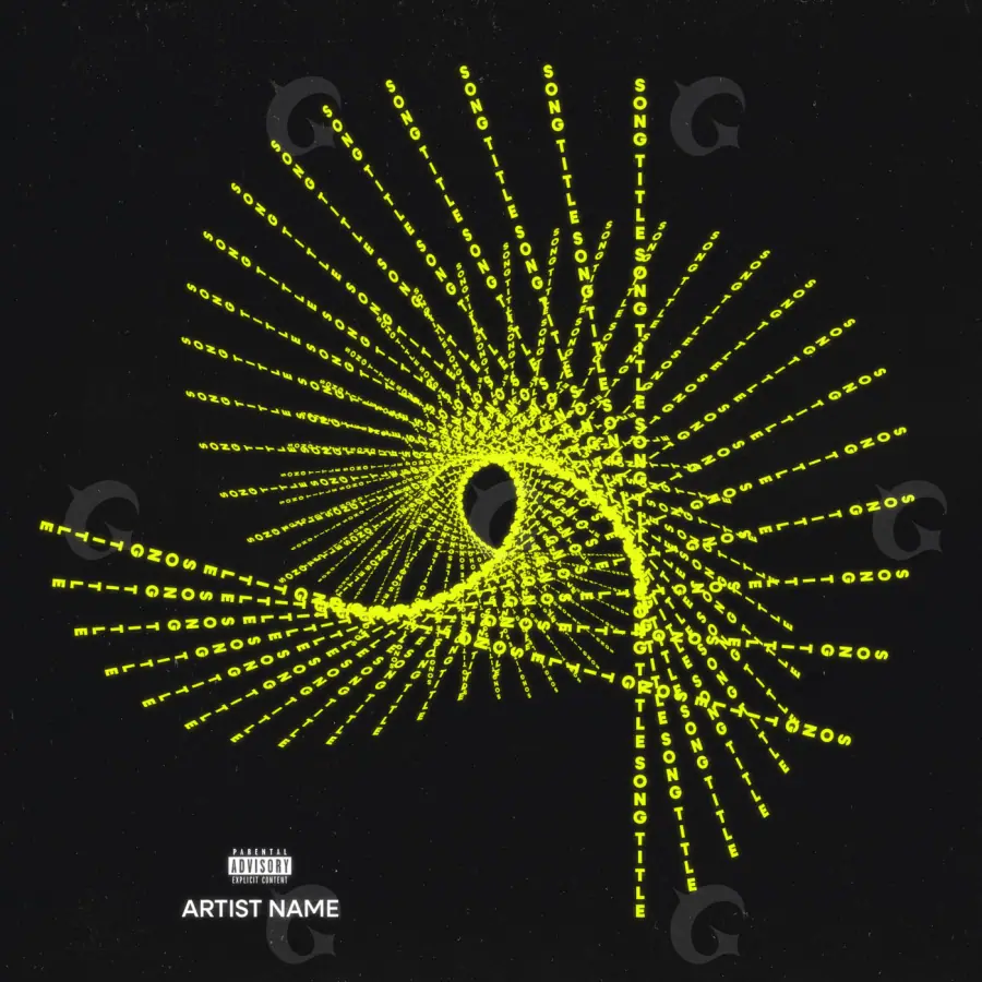 Music cover artwork “Golden Abstract”: abstract artwork, golden tones
