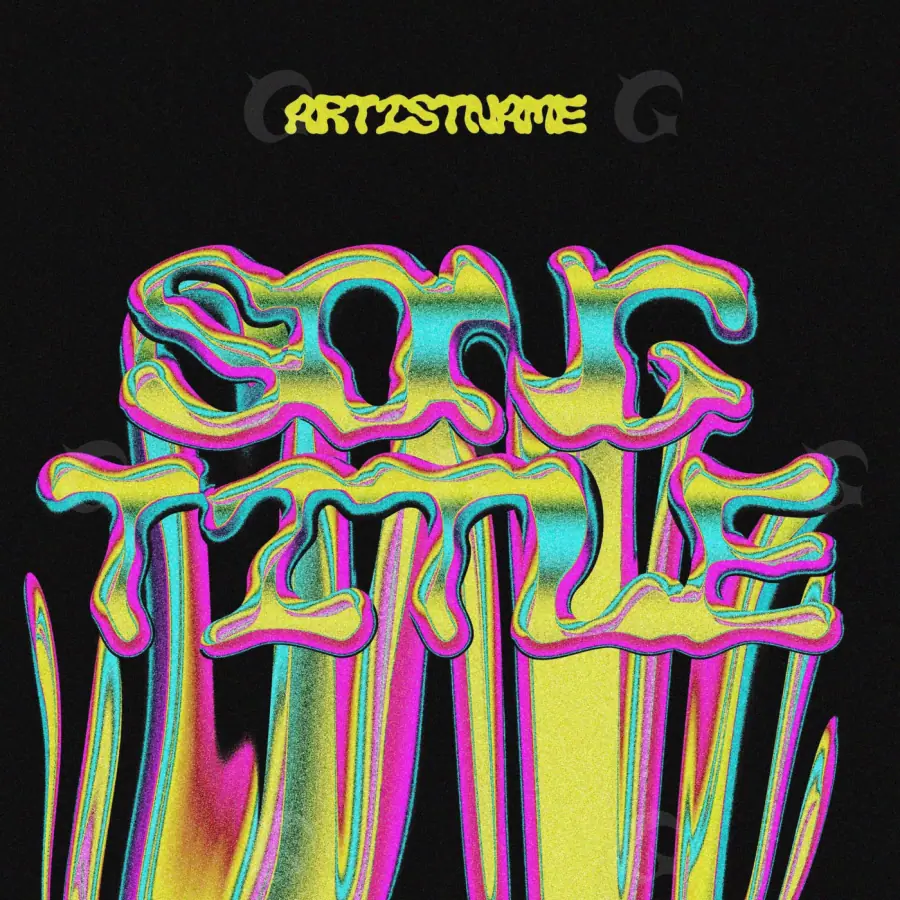 Portada prediseñada «Golden Abstract»: abstracción y tipografía; color dorado