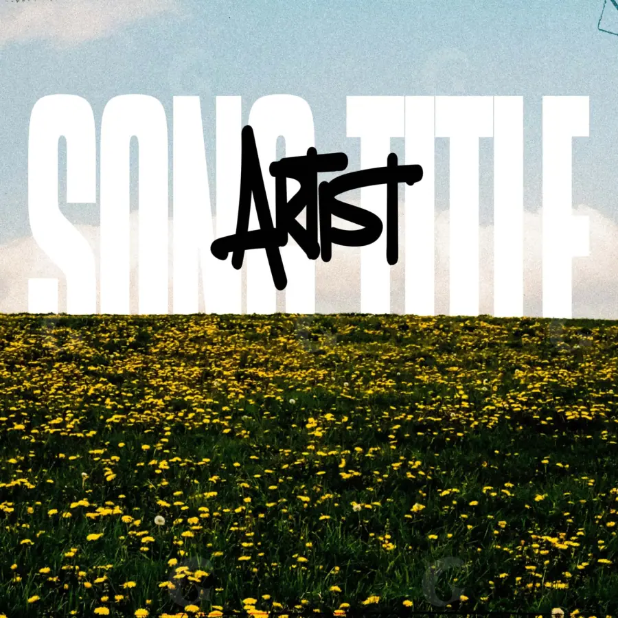 Готовая обложка для трека «Golden Abstract»: абстракция и типографика; палитра — золотая