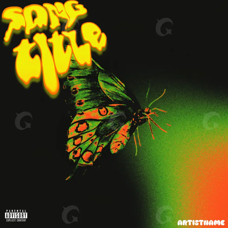 Portada para canción «Golden Butterfly»: mariposa; color dorado