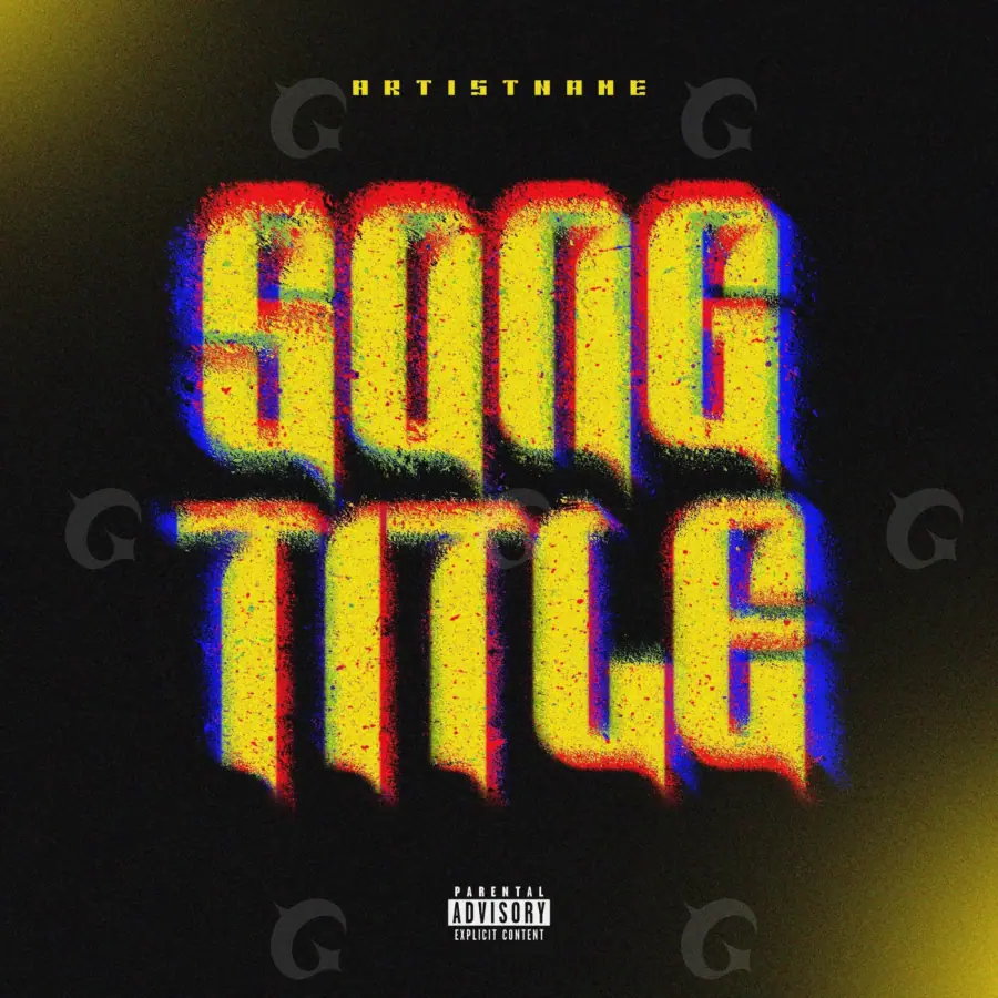Arte de portada musical «Golden Lettering»: tipografía; color dorado