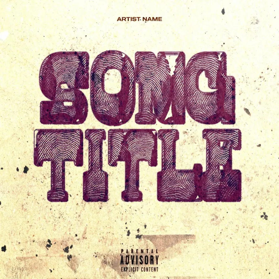 Portada para canción «Golden Lettering»: tipografía; color dorado