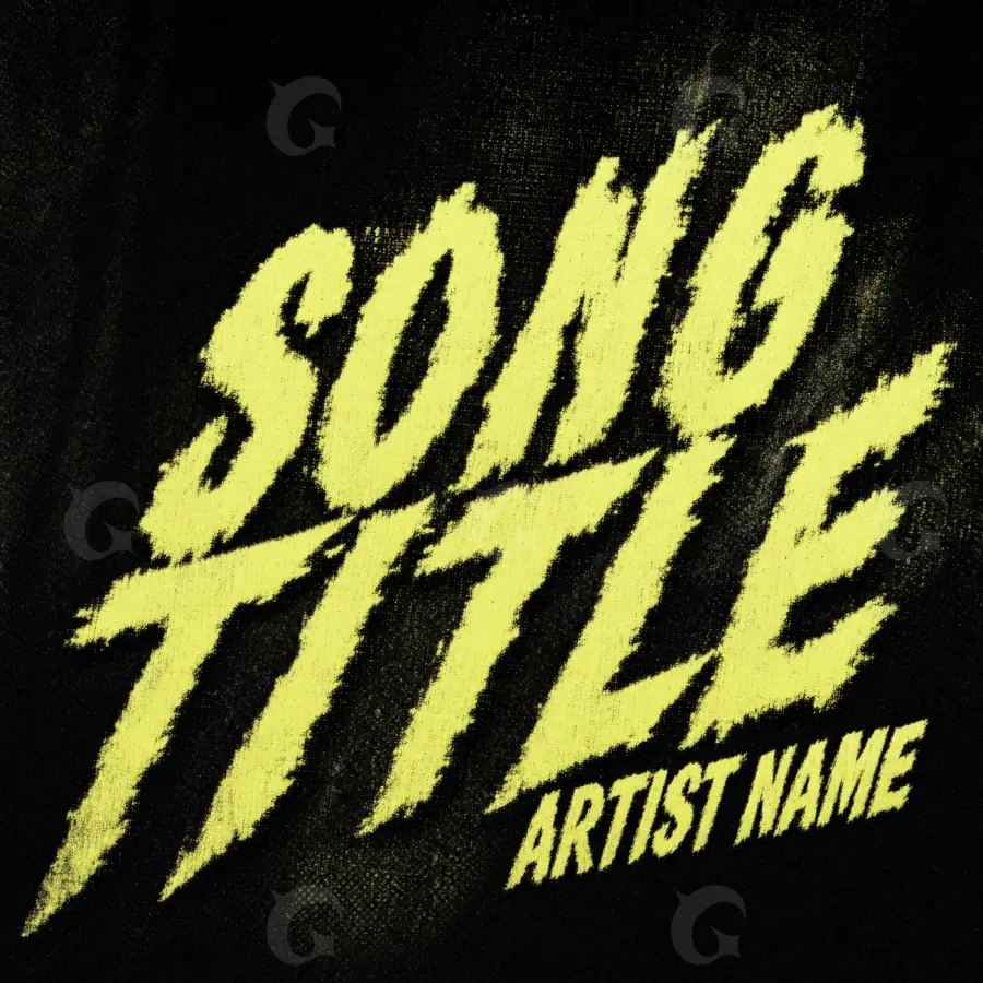 Premade cover art “Golden Lettering”: lettering, golden tones