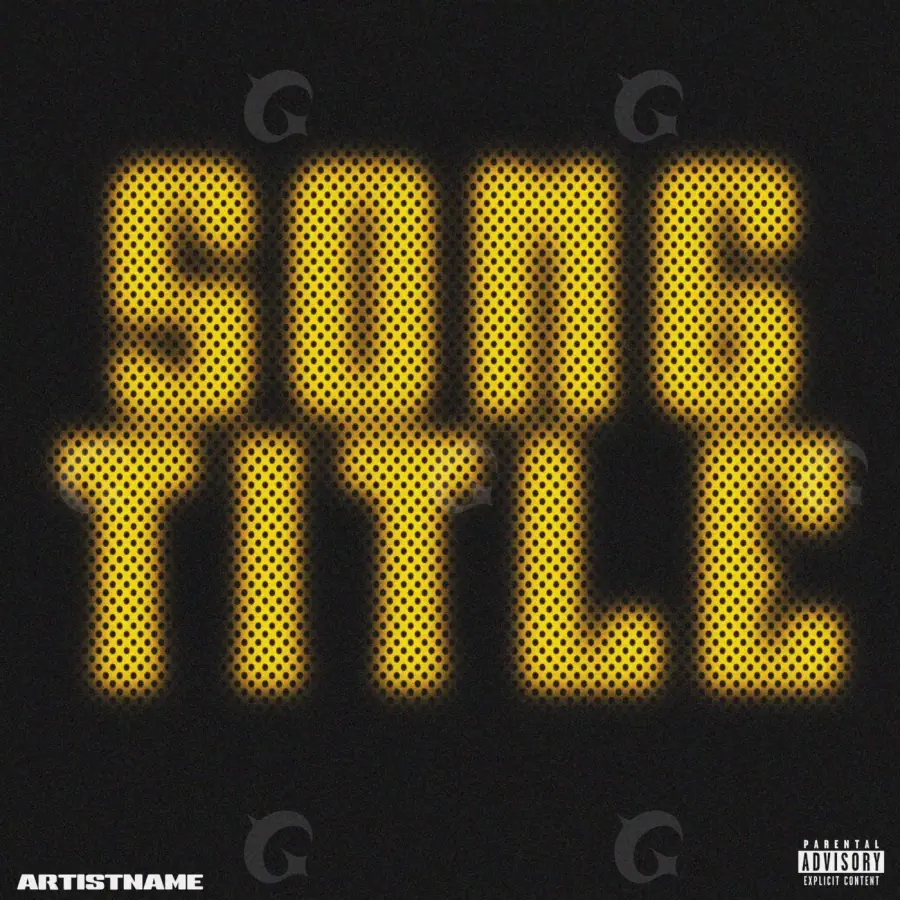Music cover artwork “Golden Lettering”: lettering, golden tones