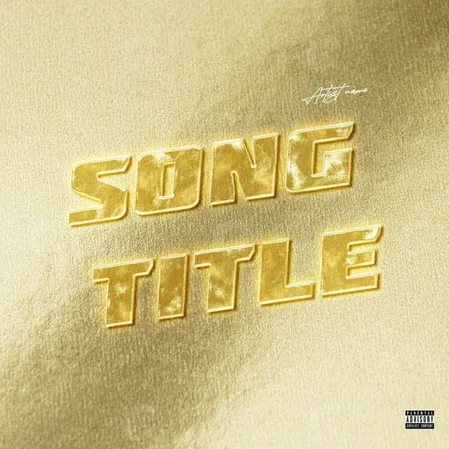Album cover art “Golden Lettering”: lettering, golden tones