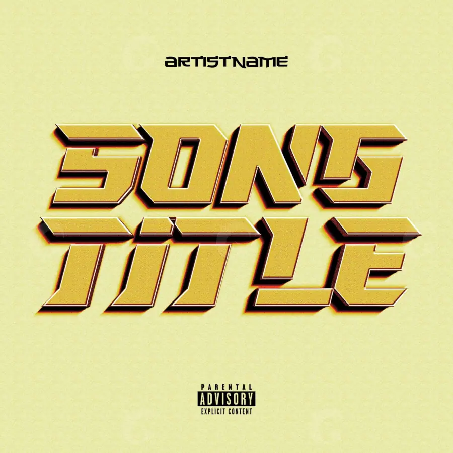 Album cover art “Golden Lettering”: lettering, golden tones