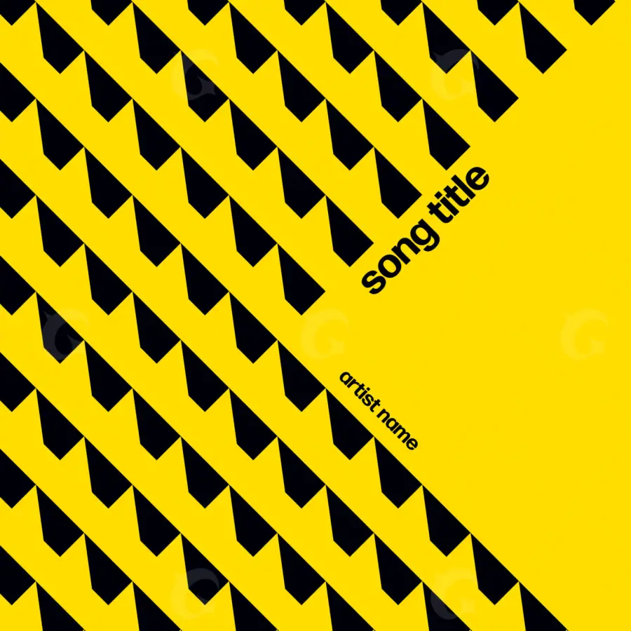 Arte de portada musical «Golden Lettering»: tipografía; color dorado