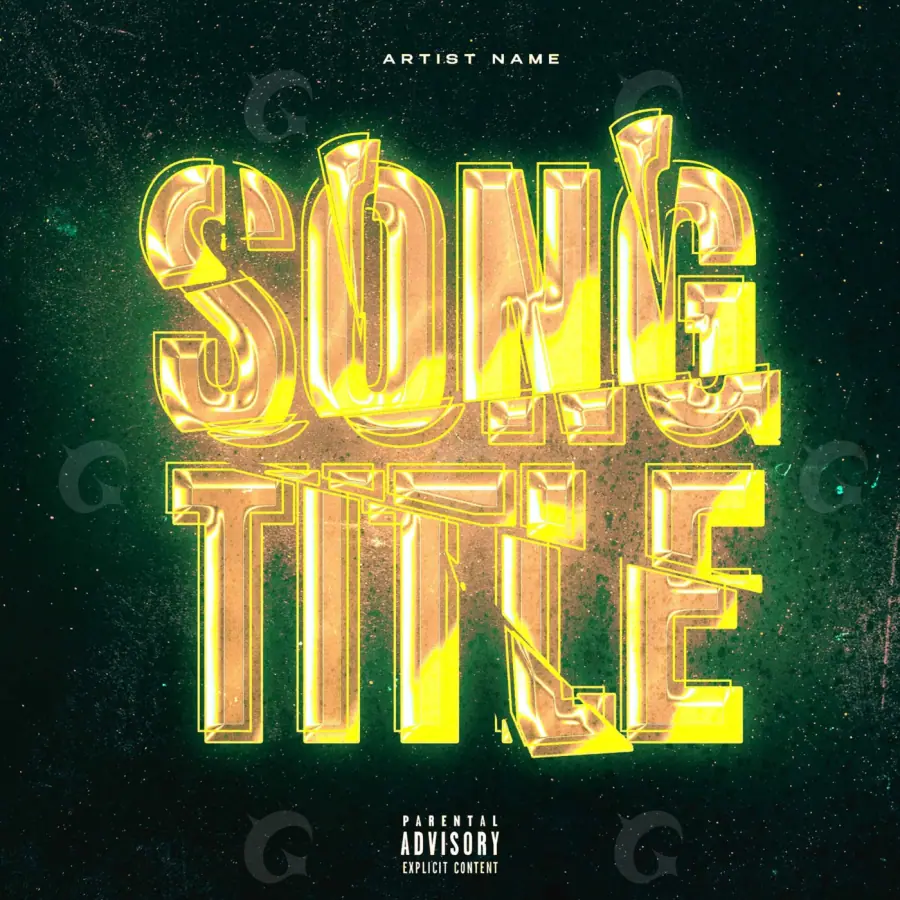Portada prediseñada «Golden Lettering»: tipografía; color dorado