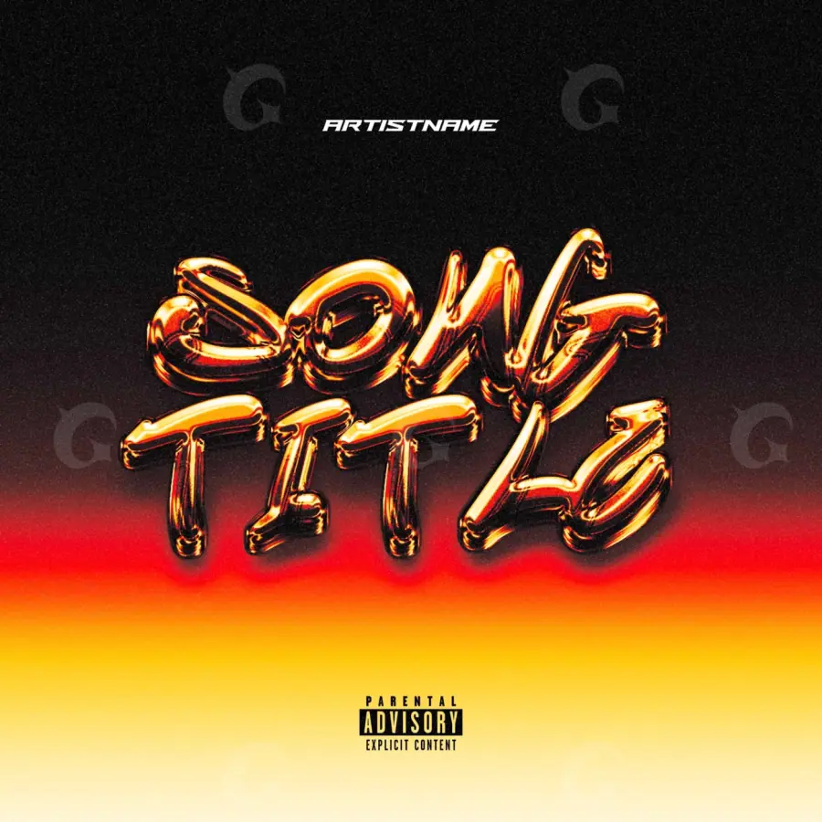 Album cover art “Golden Lettering”: lettering, golden tones