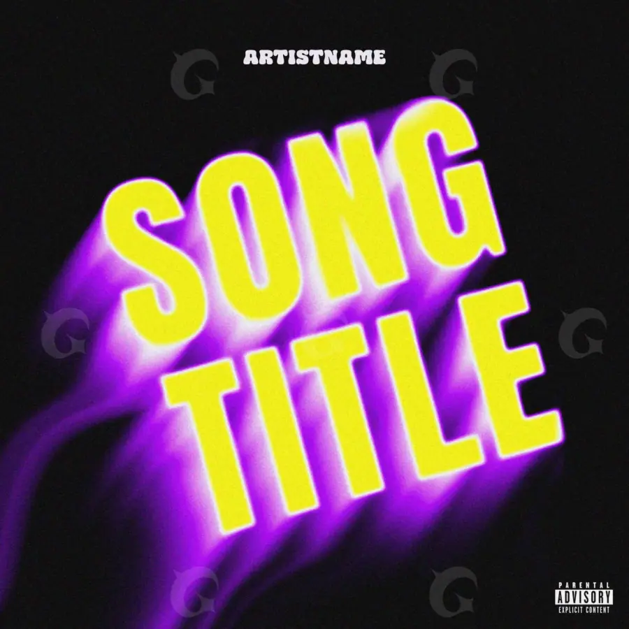 Arte de portada musical «Golden Lettering»: tipografía; color dorado