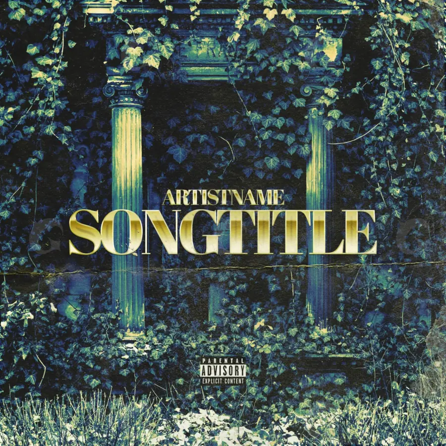 Album cover art “Golden Lettering”: lettering, golden tones