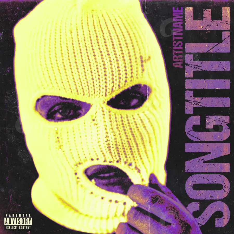 Album cover art “Golden Mask”: mask and eyes, golden tones