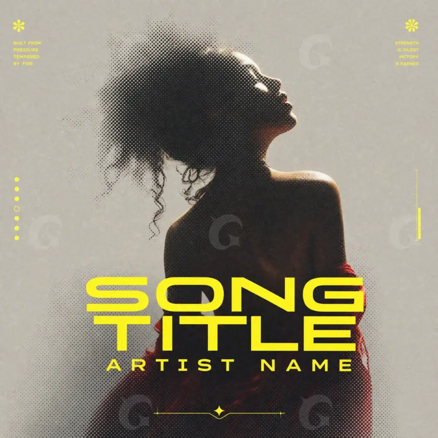 Portada para canción «Golden Woman»: mujer y estrella; color dorado