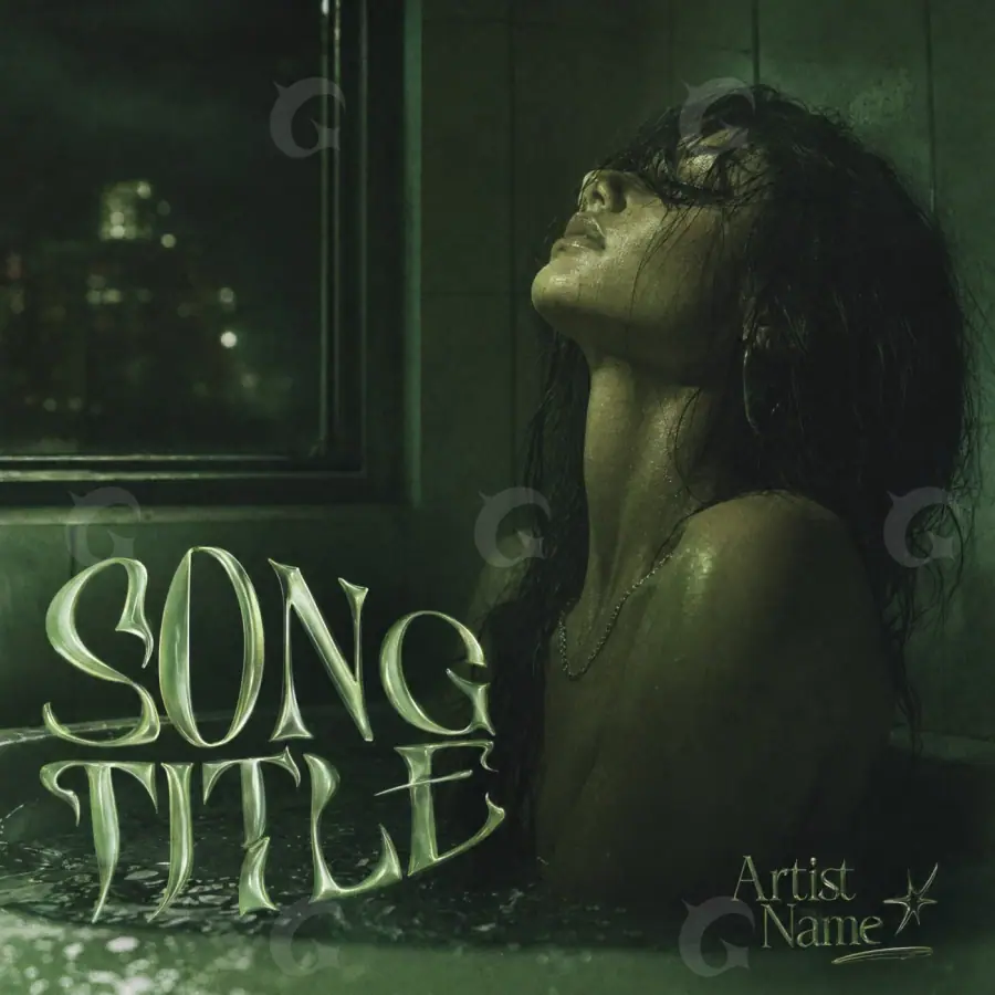 Album cover art “Golden Woman”: woman and window, golden tones
