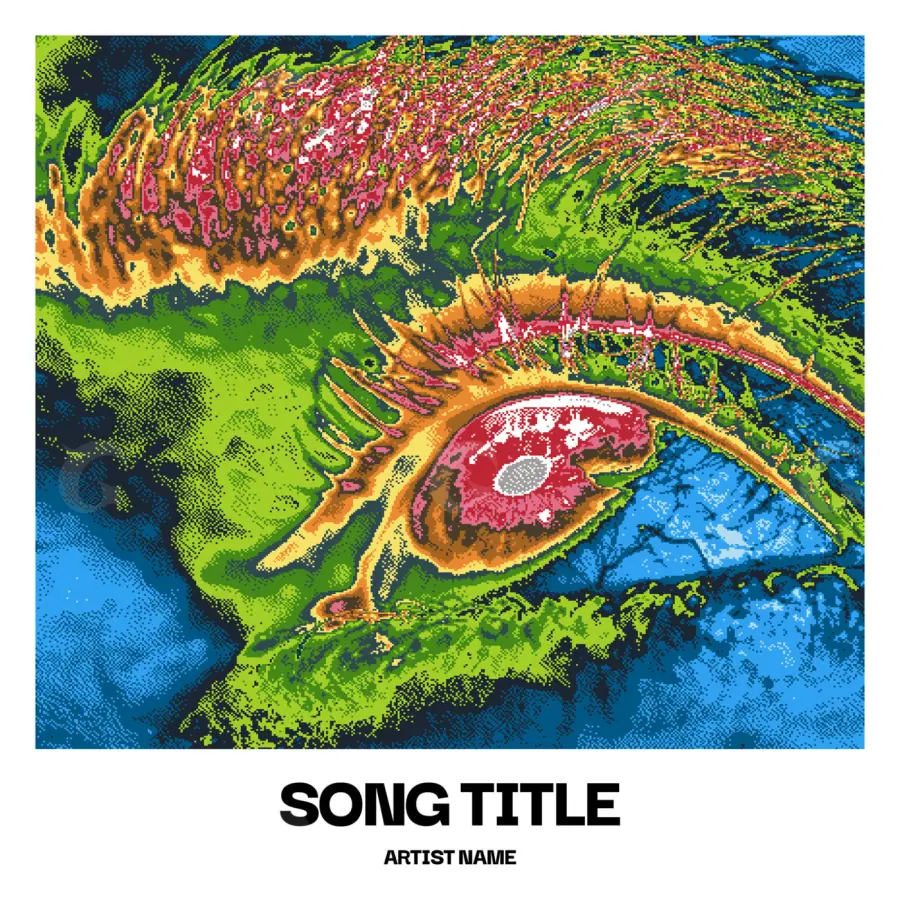 Music cover artwork “Green Circle”: circle, green tones