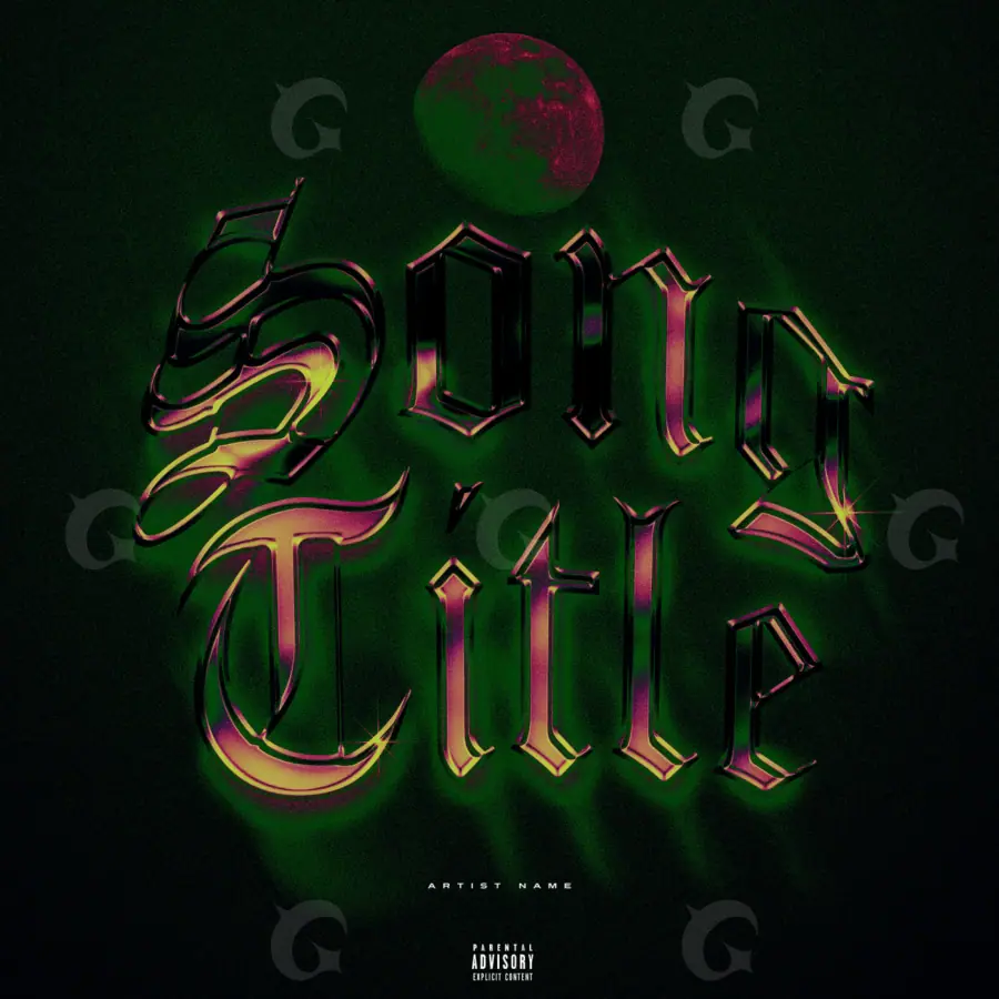 Premade cover art “Green Circle”: circle, green tones