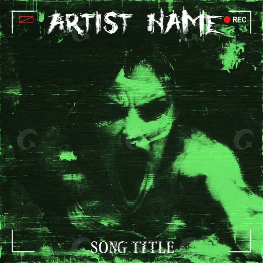 Portada prediseñada «Green Face»: rostro; color verde