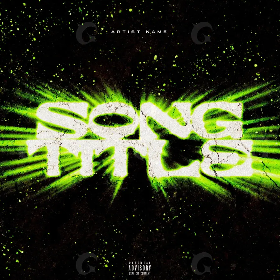 Portada para canción «Green Figure»: figura; color verde