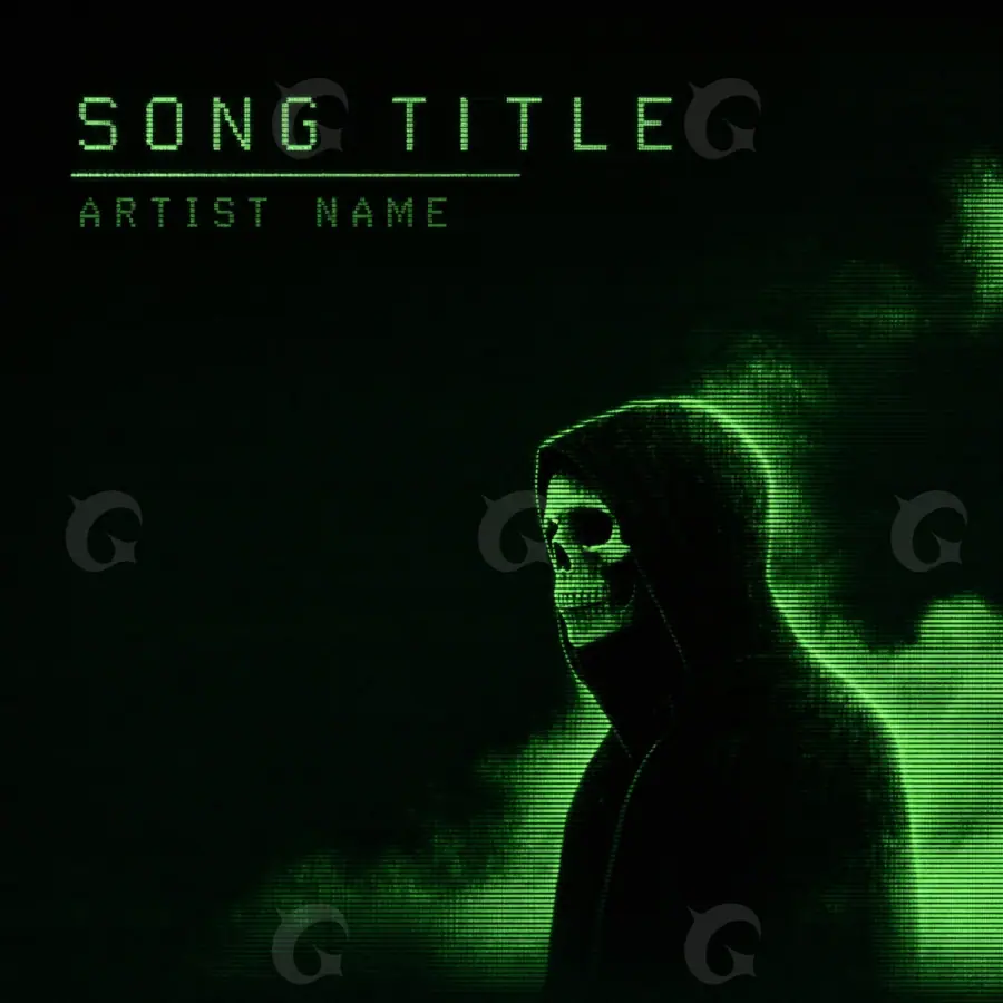Arte de portada musical «Green Figure»: figura; color verde