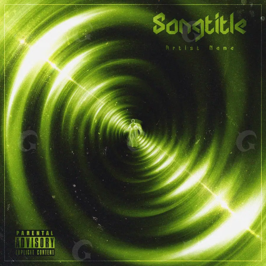 Album cover art “Green Lettering”: lettering, green tones