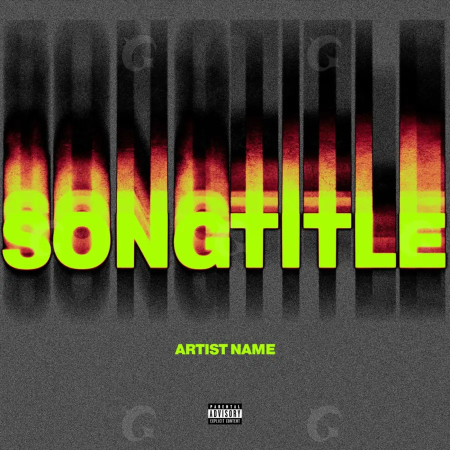 Arte de portada musical «Green Neon»: neón; color verde