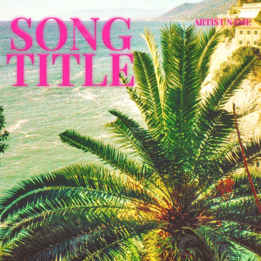 Music cover artwork “Green Palm”: palm and tree, green tones