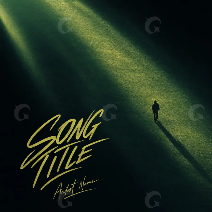 Обложка для альбома «Green Silhouette»: силуэт; палитра — зелёная