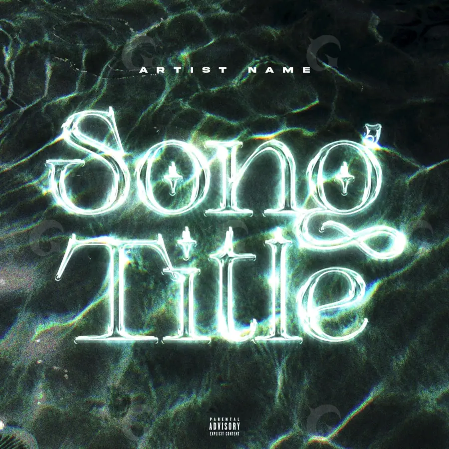 Premade cover art “Green Star”: star, green tones
