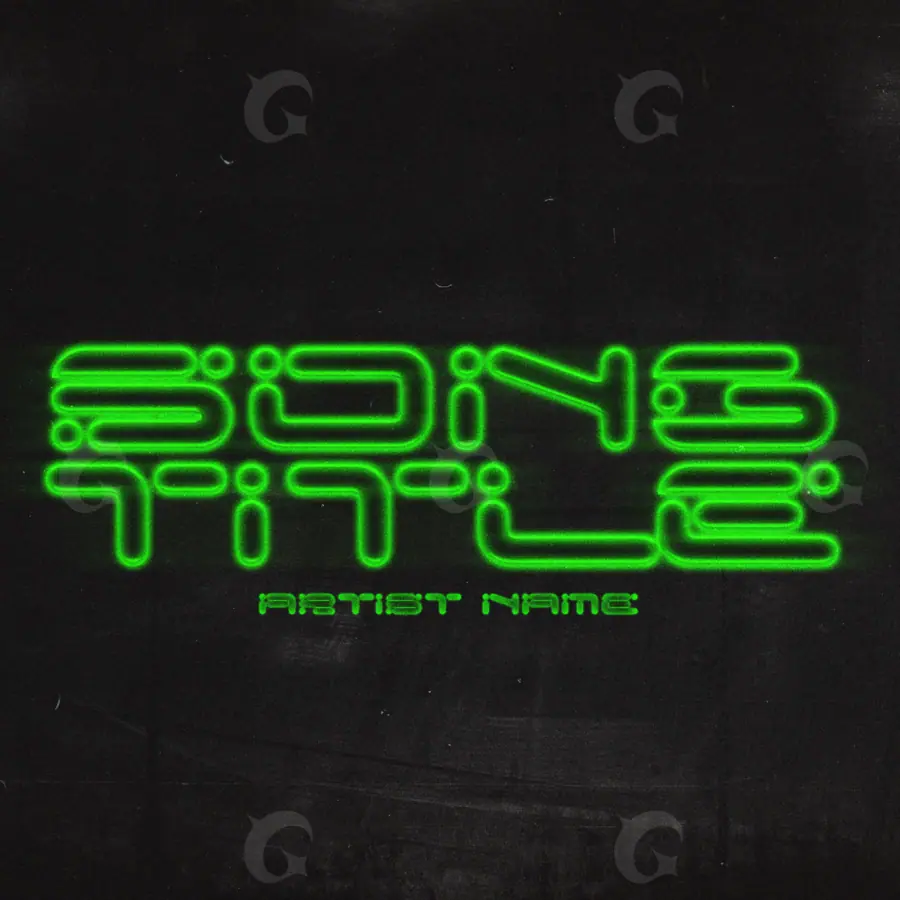 Music cover artwork “Green Star”: star, green tones