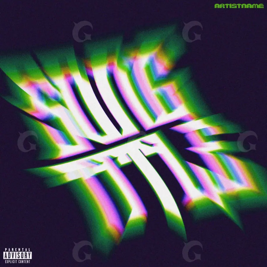 Music cover artwork “Green Triangle”: triangle, green tones