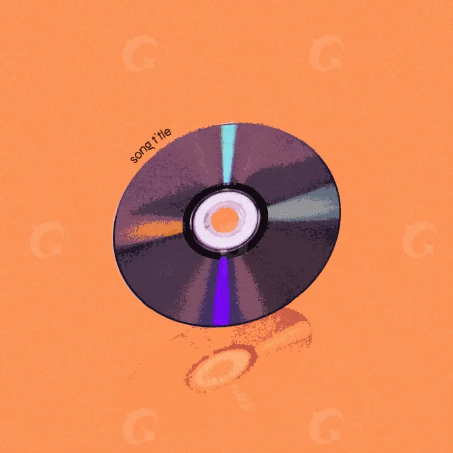 Готовая обложка для трека «Orange Abstract»: абстрактная графика; палитра — оранжевая