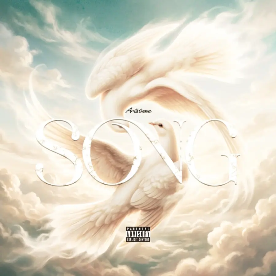 Album cover art “Orange Bird”: bird and cloud, orange tones