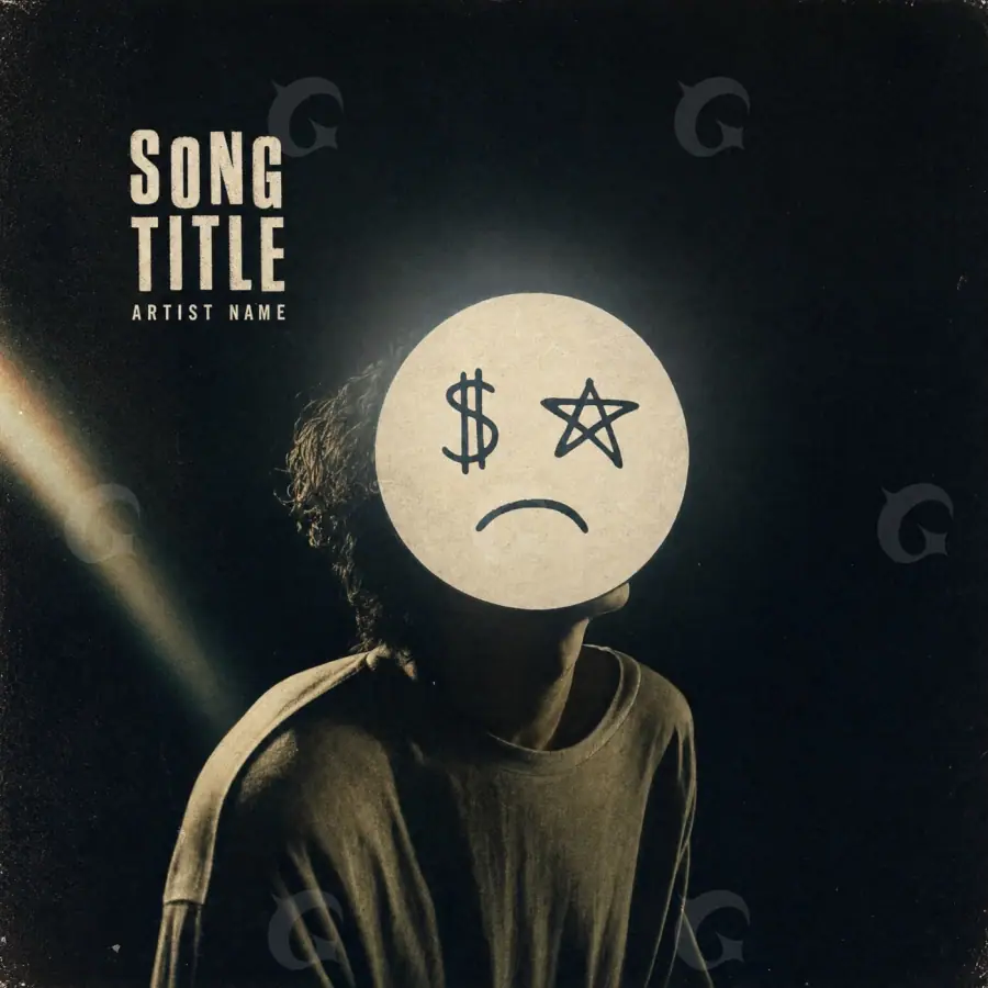 Music cover artwork “Orange Circle”: circle and star, orange tones